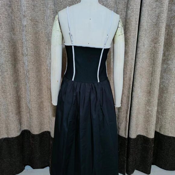 ANTHROPOLOGIE: Contrast Pipelined Corset Dress - Picture 4 of 4